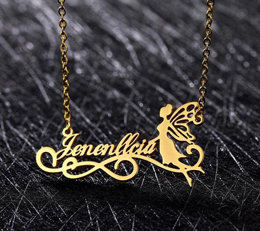 Fairy Angel Personalized Necklace
