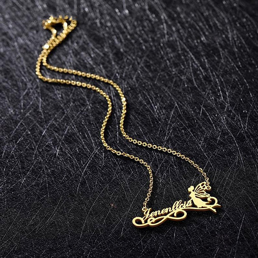 Fairy Angel Personalized Necklace